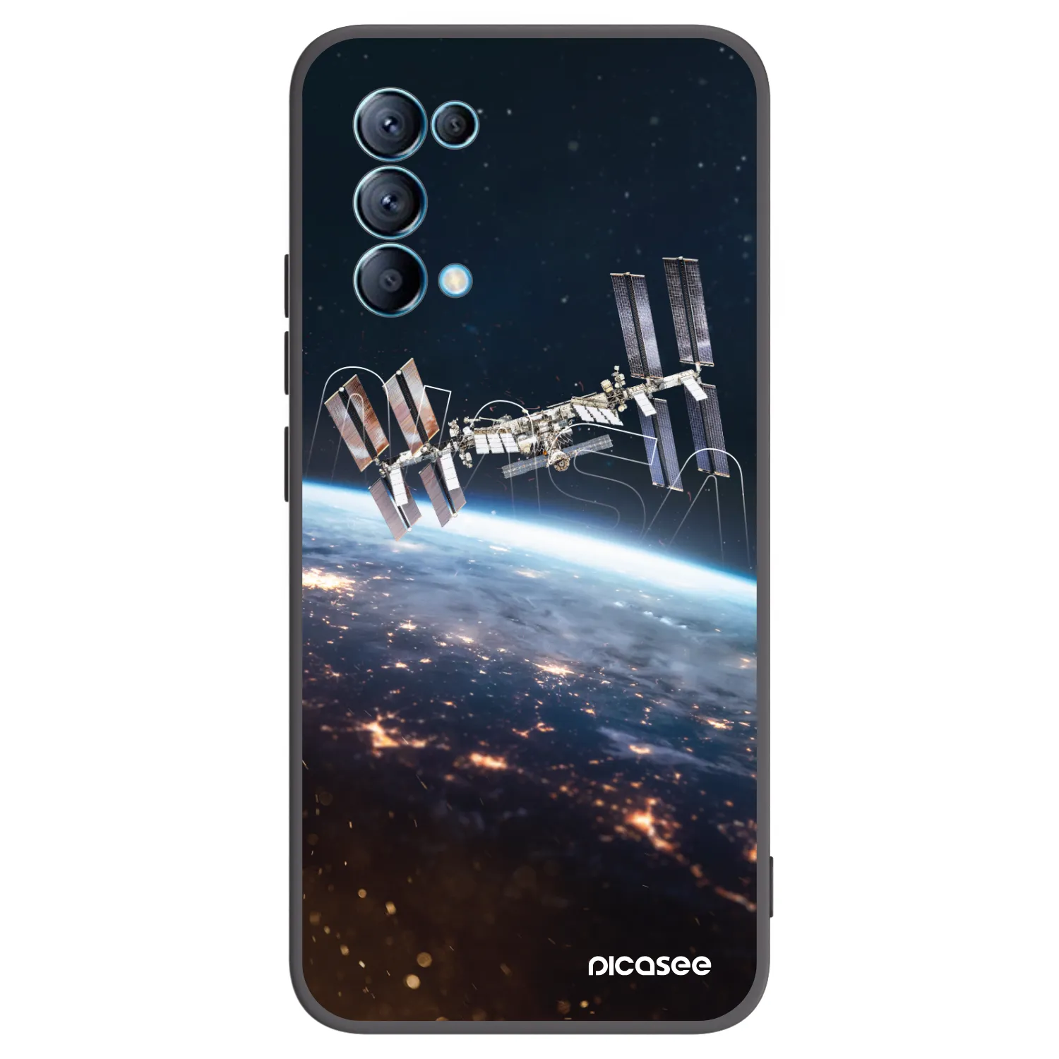 Picasee husă neagră din silicon pentru OPPO Reno 5 5G - Station