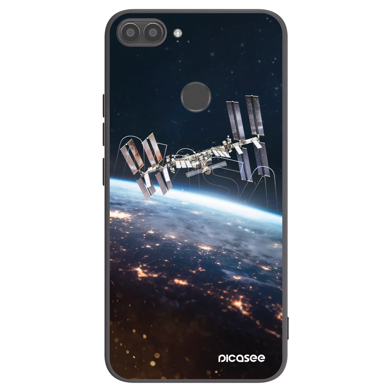 Picasee husă neagră din silicon pentru Huawei P Smart - Station