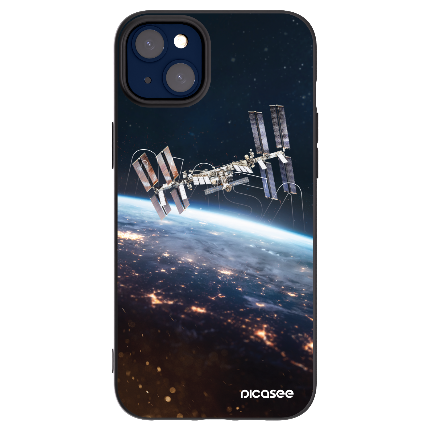 Picasee husă neagră din silicon pentru Apple iPhone 14 Plus - Station