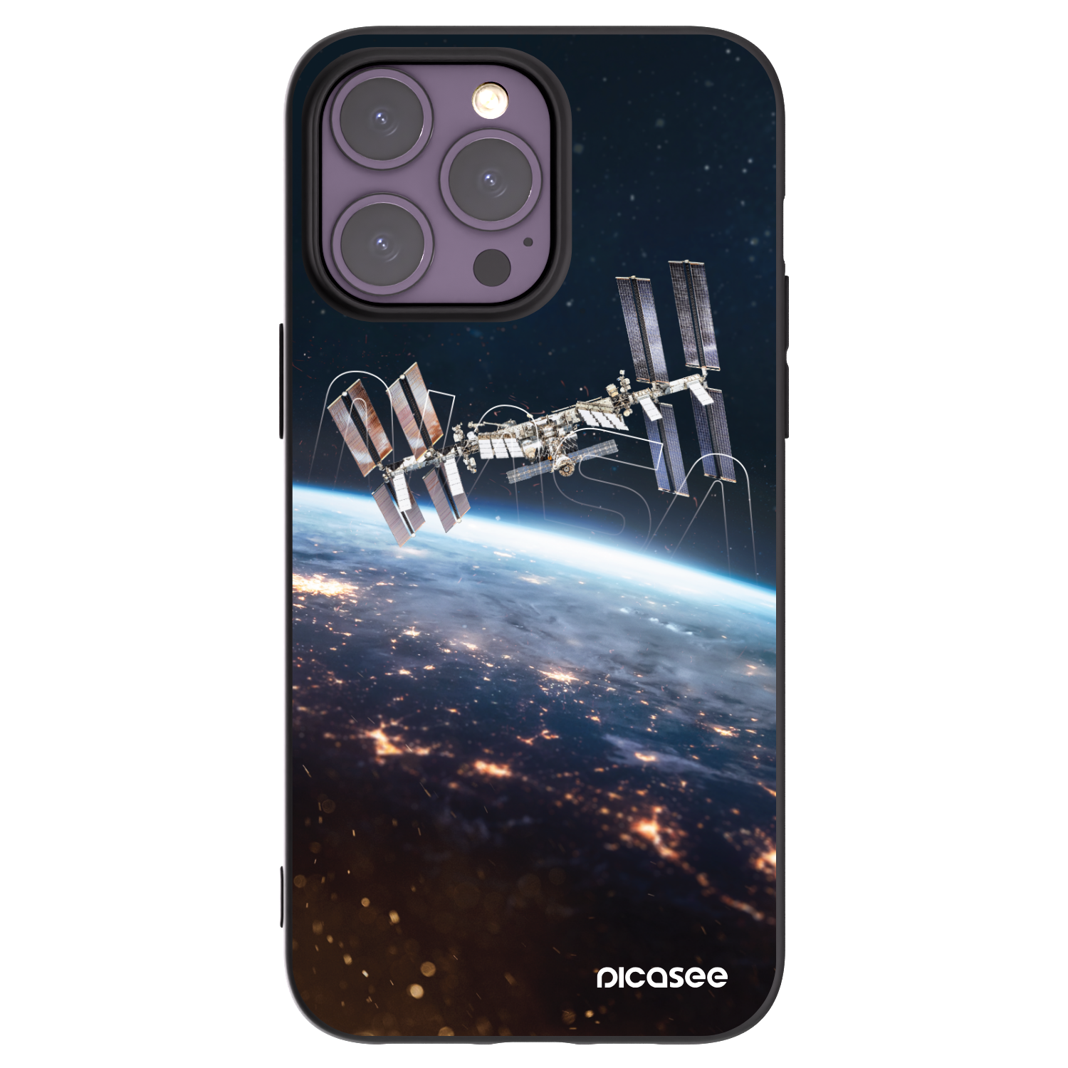 Picasee husă neagră din silicon pentru Apple iPhone 14 Pro Max - Station