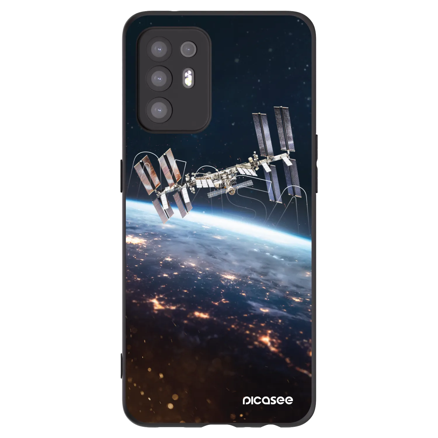 Picasee husă neagră din silicon pentru OPPO A94 5G - Station