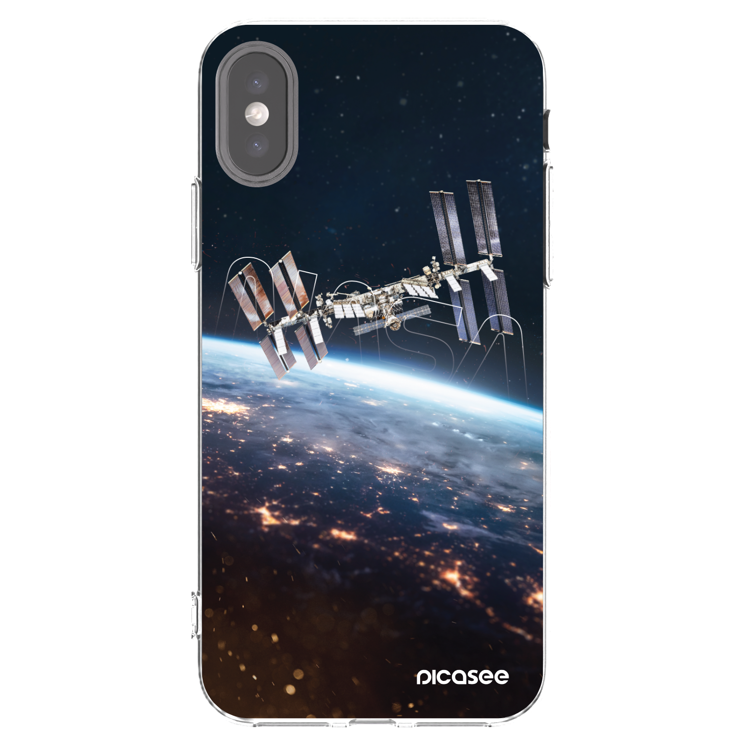Picasee husă transparentă din silicon pentru Apple iPhone X/XS - Station