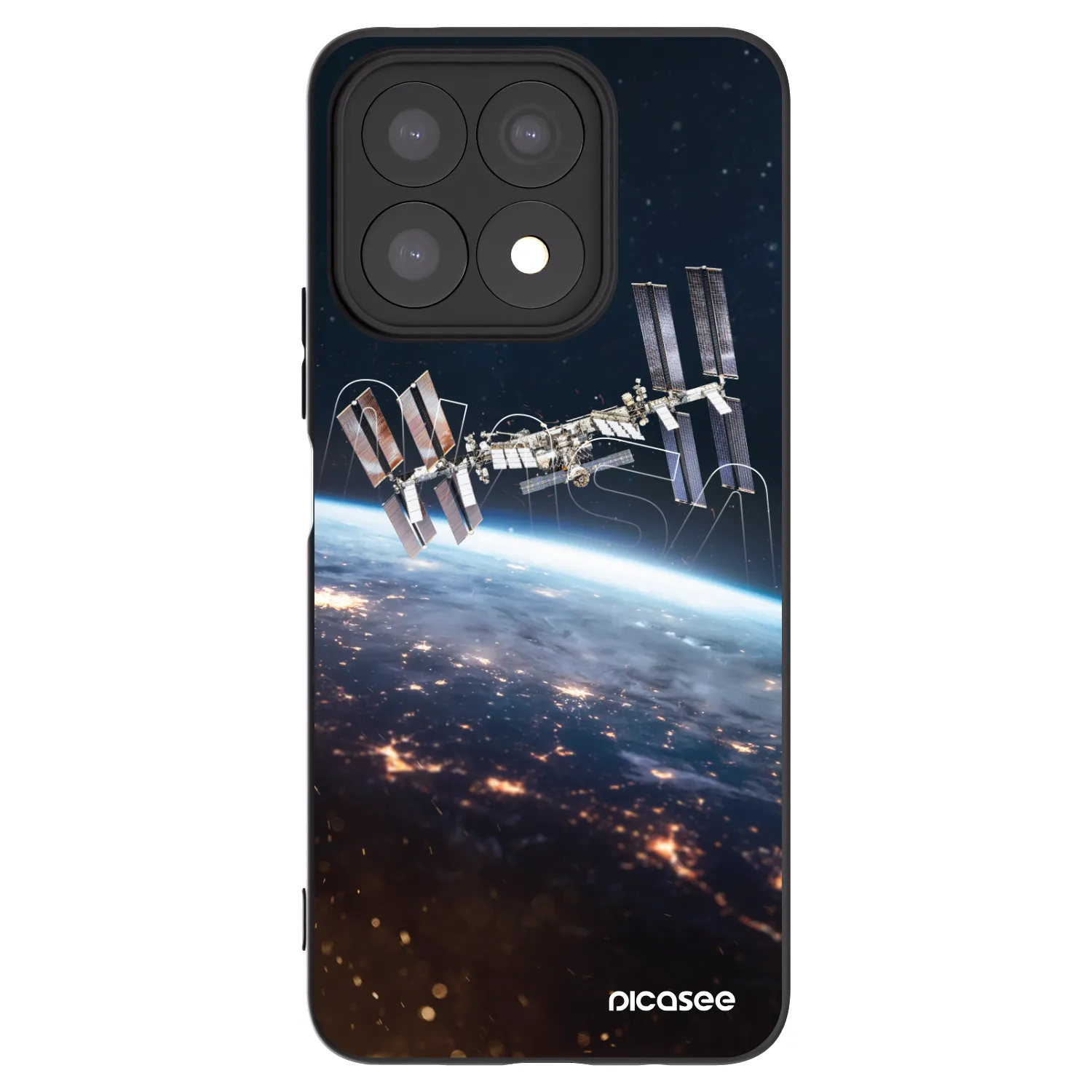 Picasee husă neagră din silicon pentru Honor X8a - Station