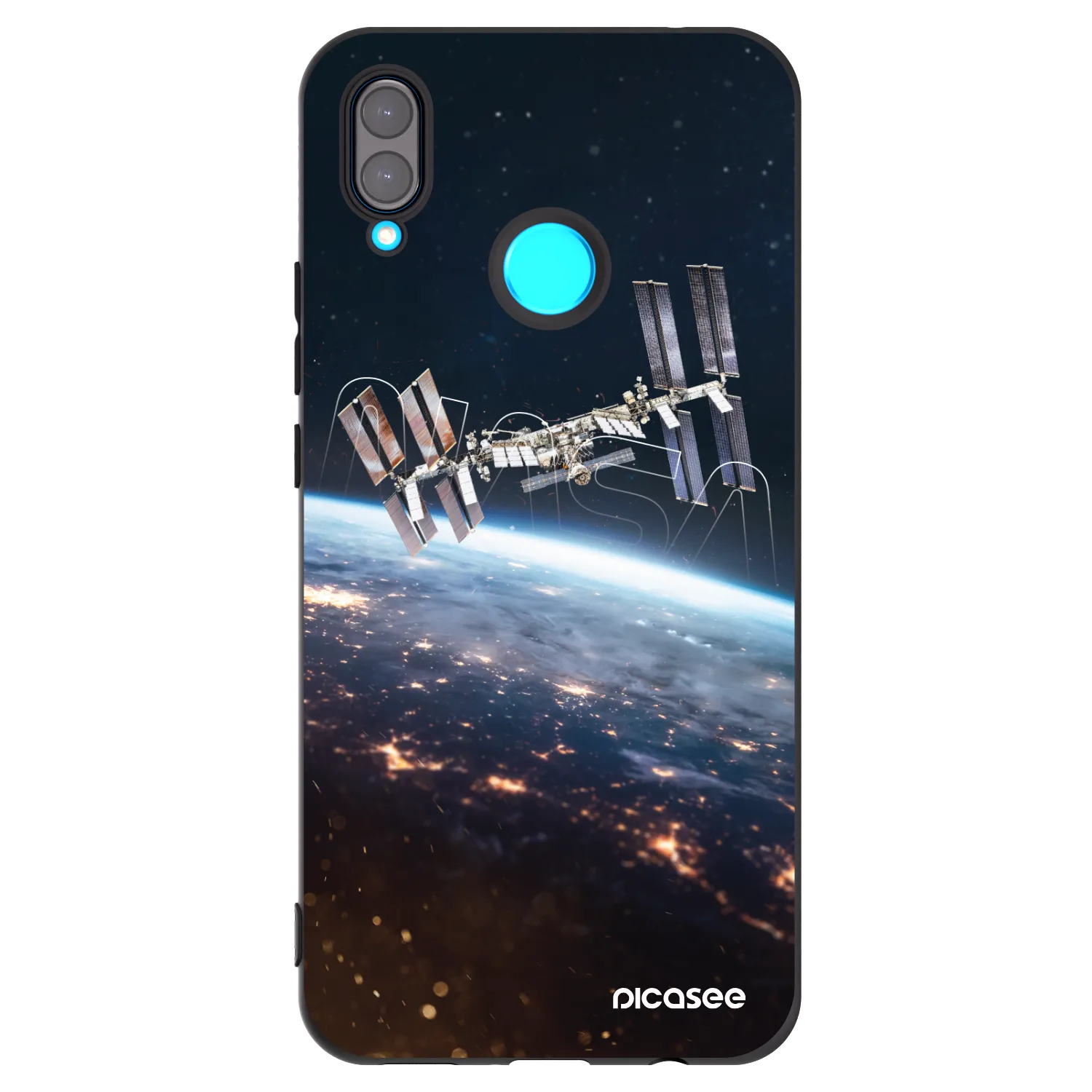 Picasee husă neagră din silicon pentru Huawei Nova 3 - Station