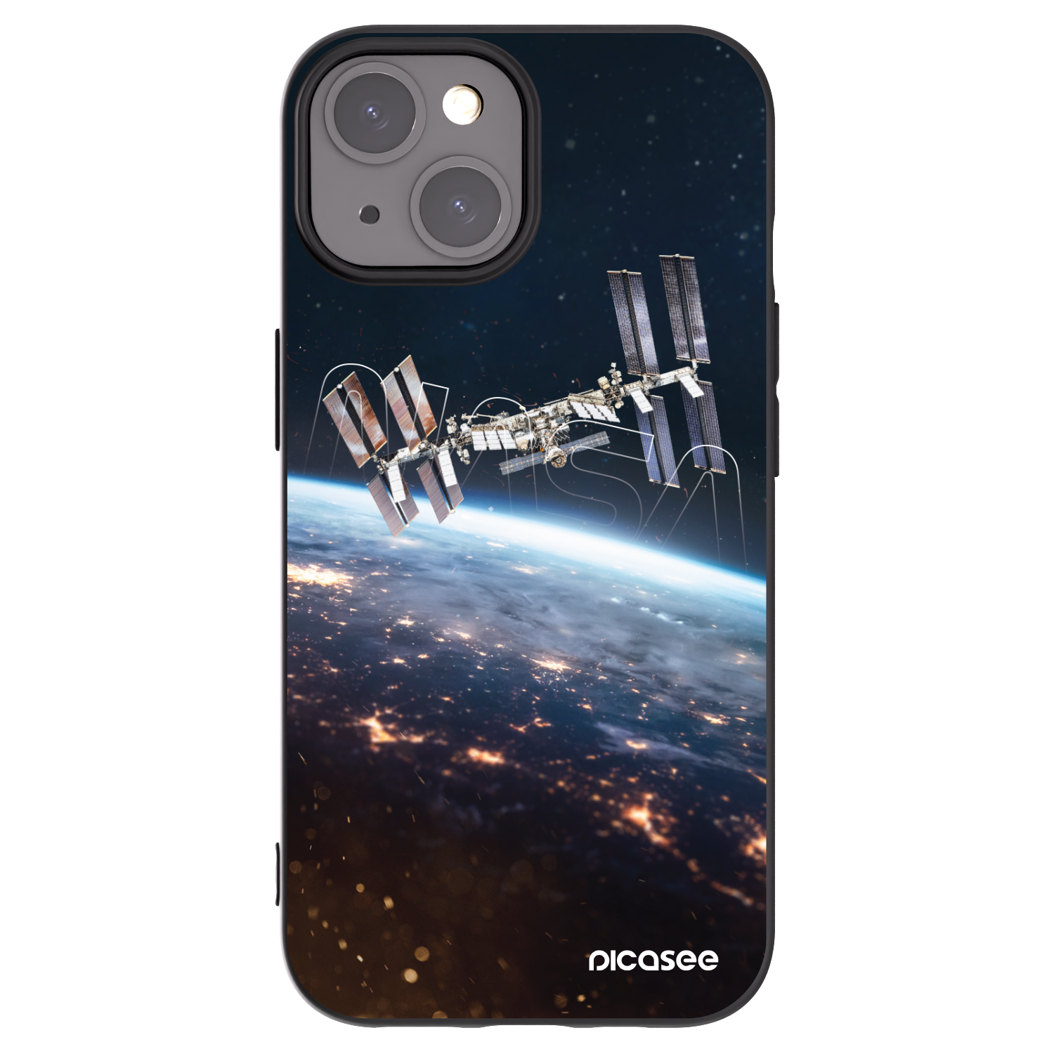 Picasee husă neagră din silicon pentru Apple iPhone 15 - Station