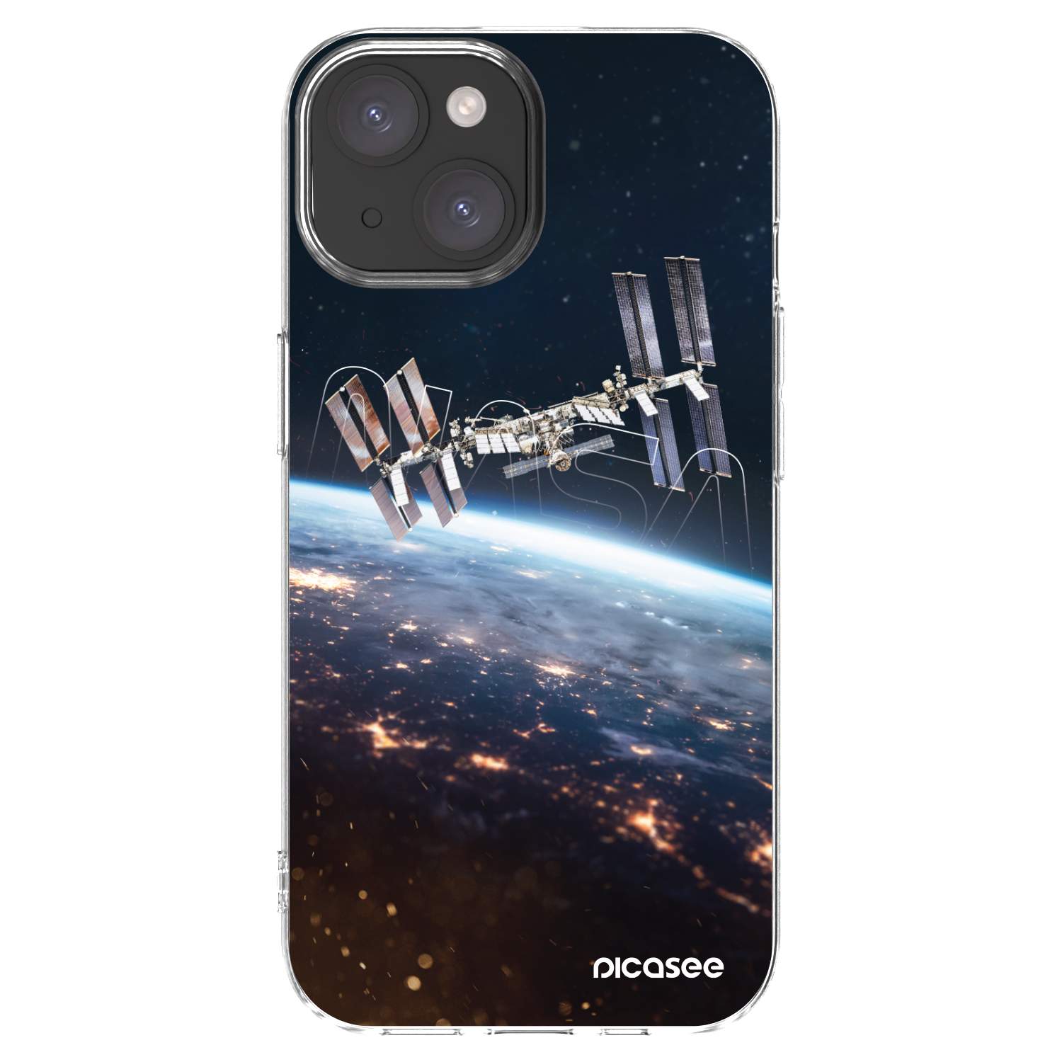 Picasee husă transparentă din silicon pentru Apple iPhone 15 - Station