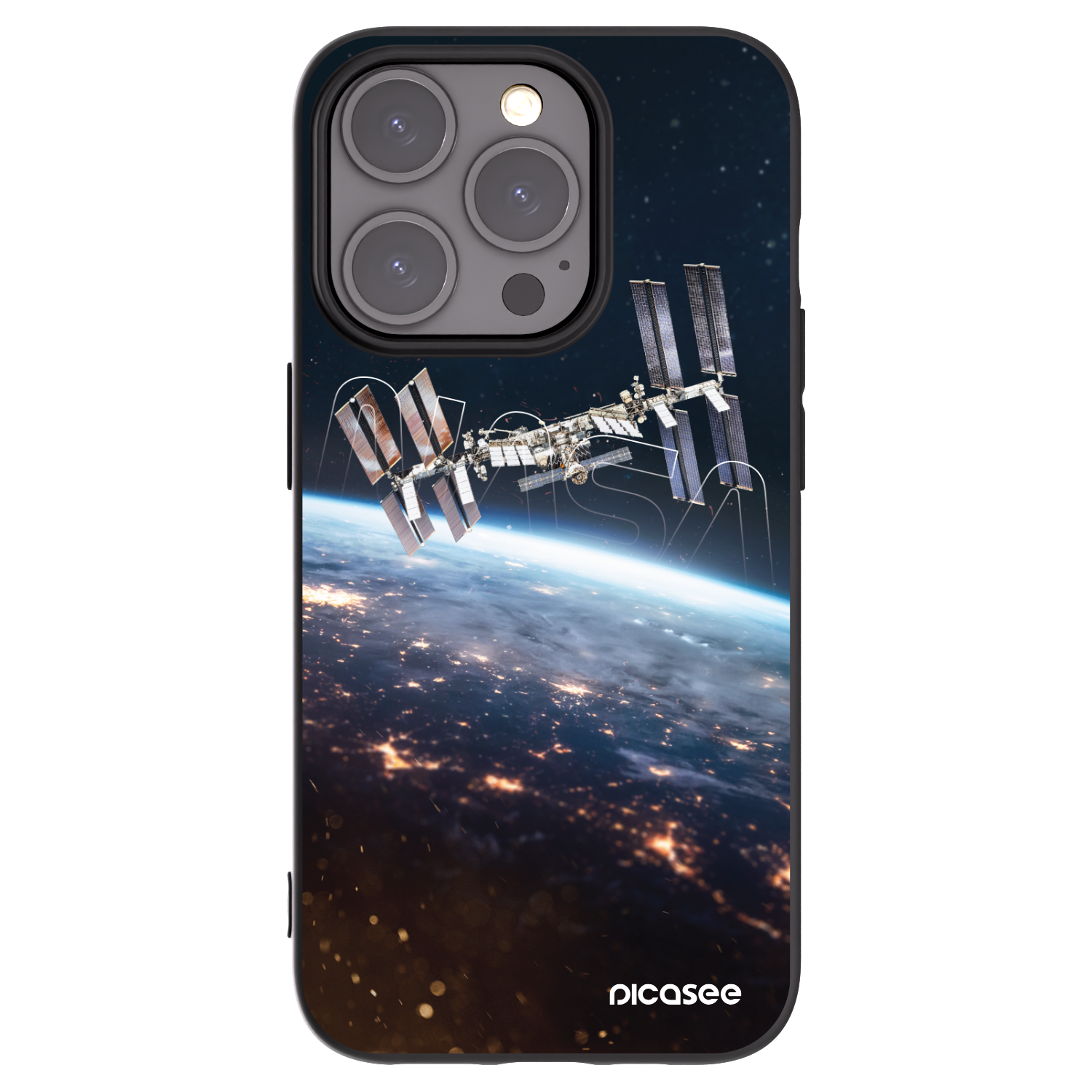 Picasee husă neagră din silicon pentru Apple iPhone 15 Pro - Station