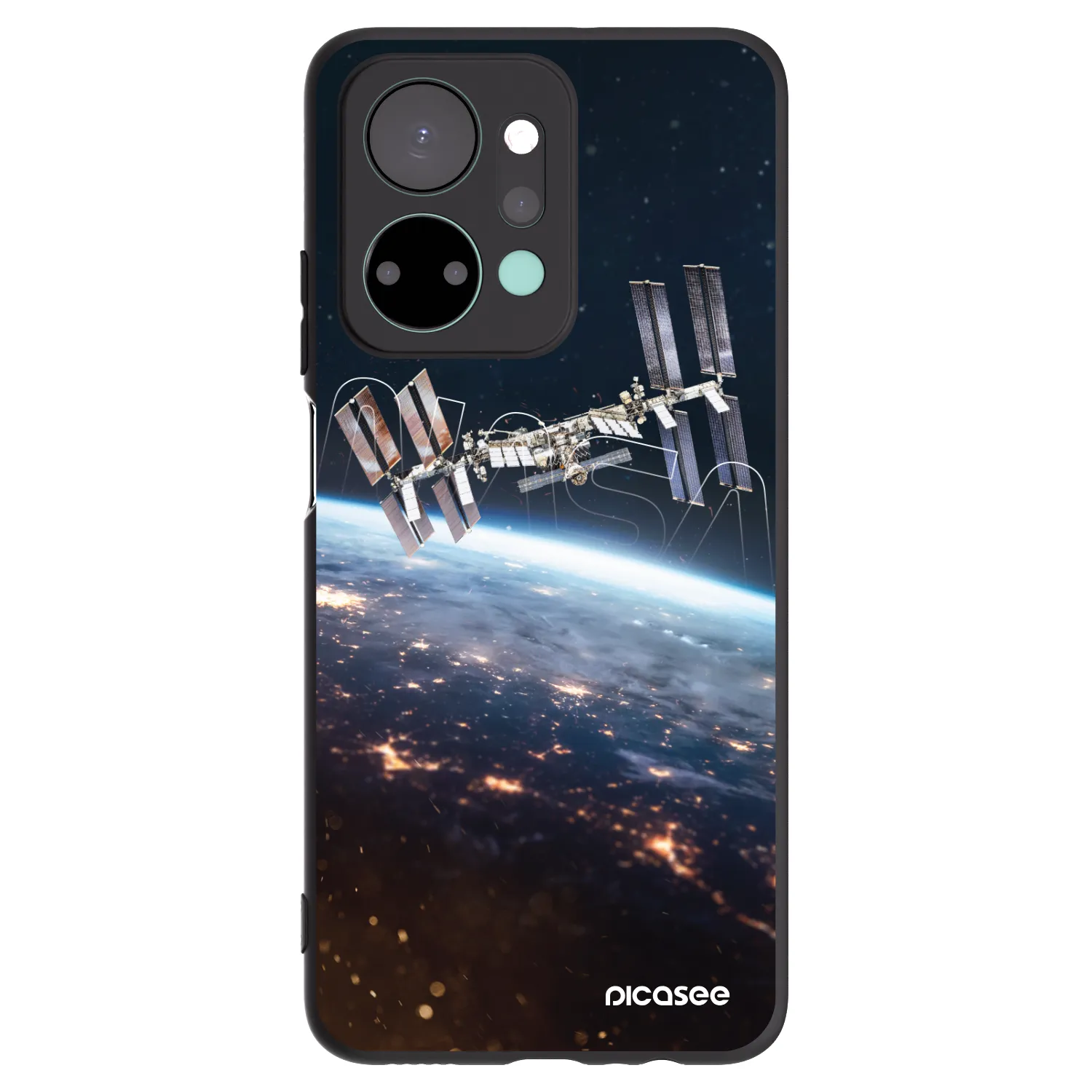 Picasee husă neagră din silicon pentru Honor X7a - Station
