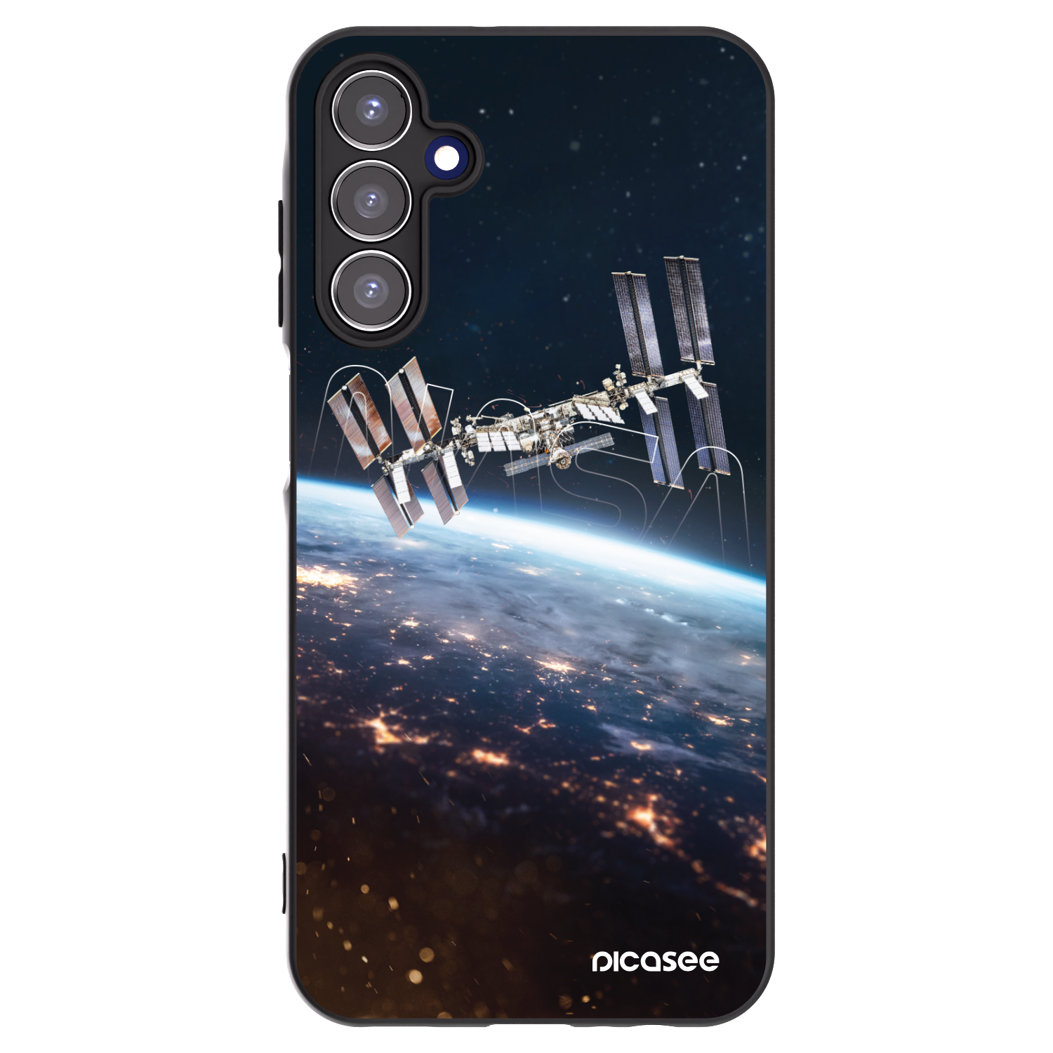 Picasee husă neagră din silicon pentru Samsung Galaxy A15 A155F 4G - Station