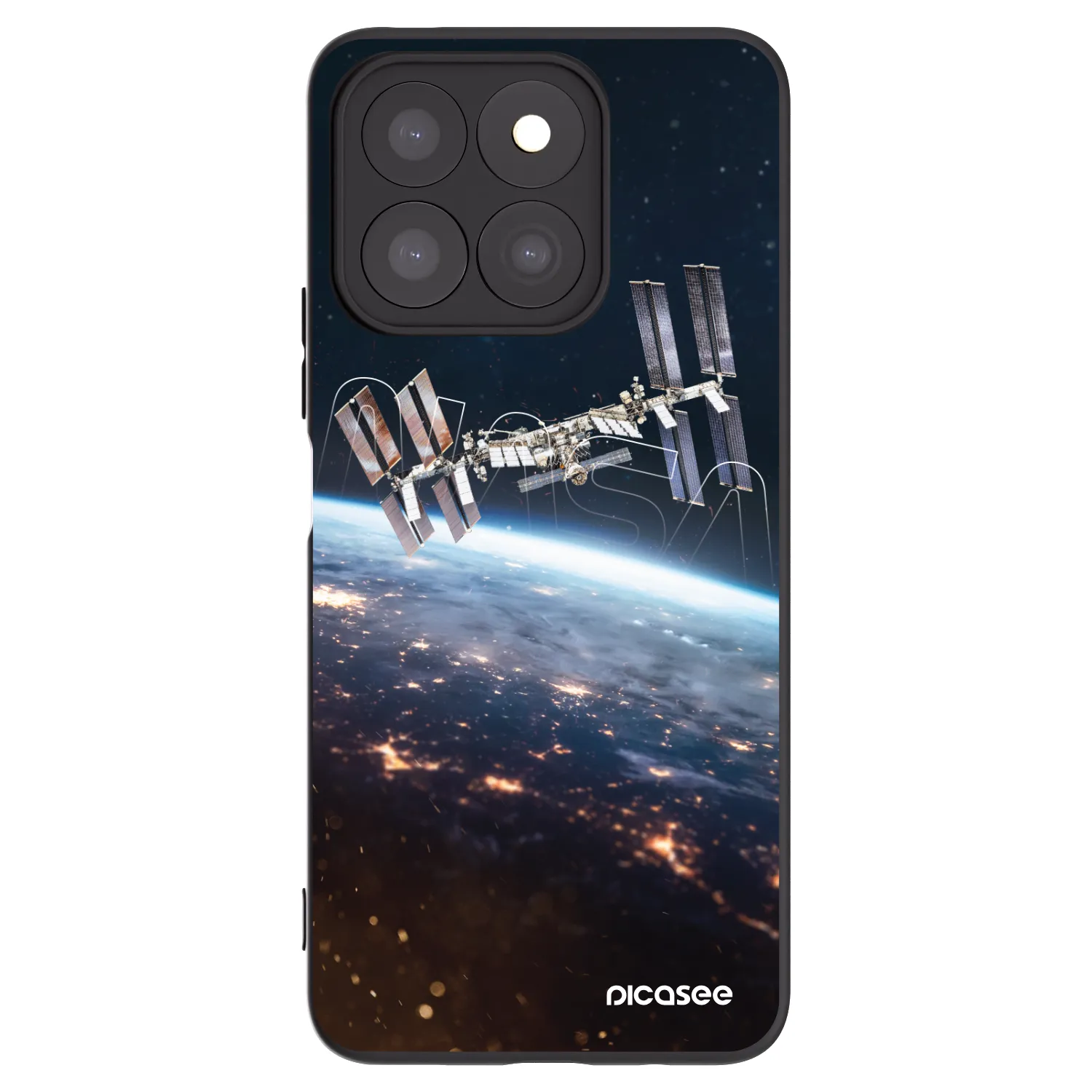 Picasee husă neagră din silicon pentru Honor X8b - Station