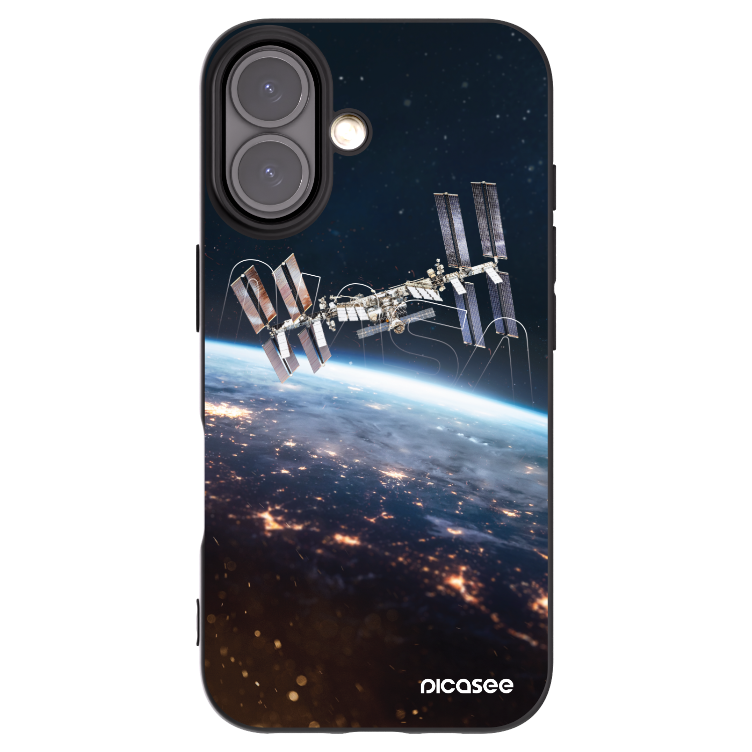 Picasee husă neagră din silicon pentru Apple iPhone 16 - Station