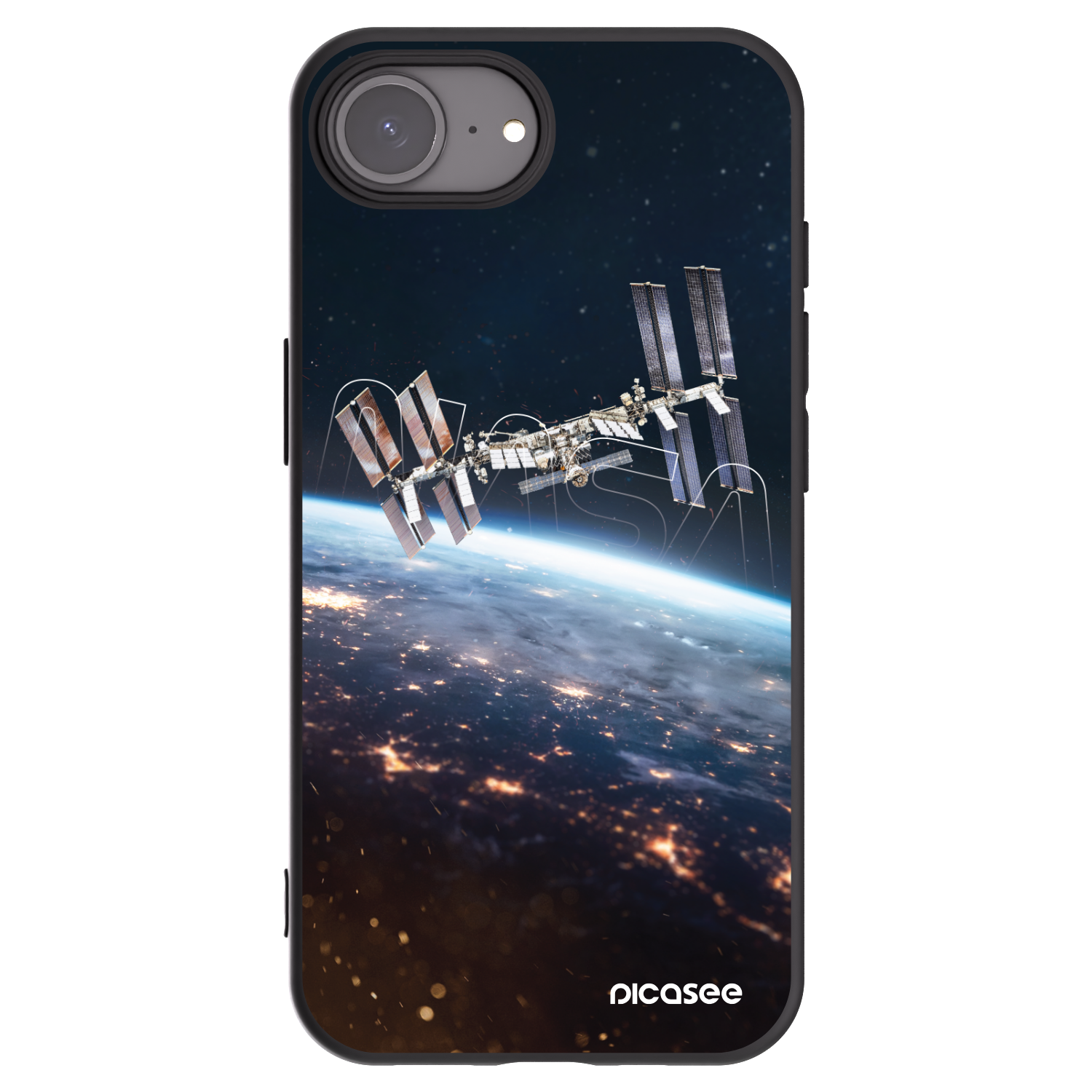 Picasee husă neagră din silicon pentru Apple iPhone 16e - Station