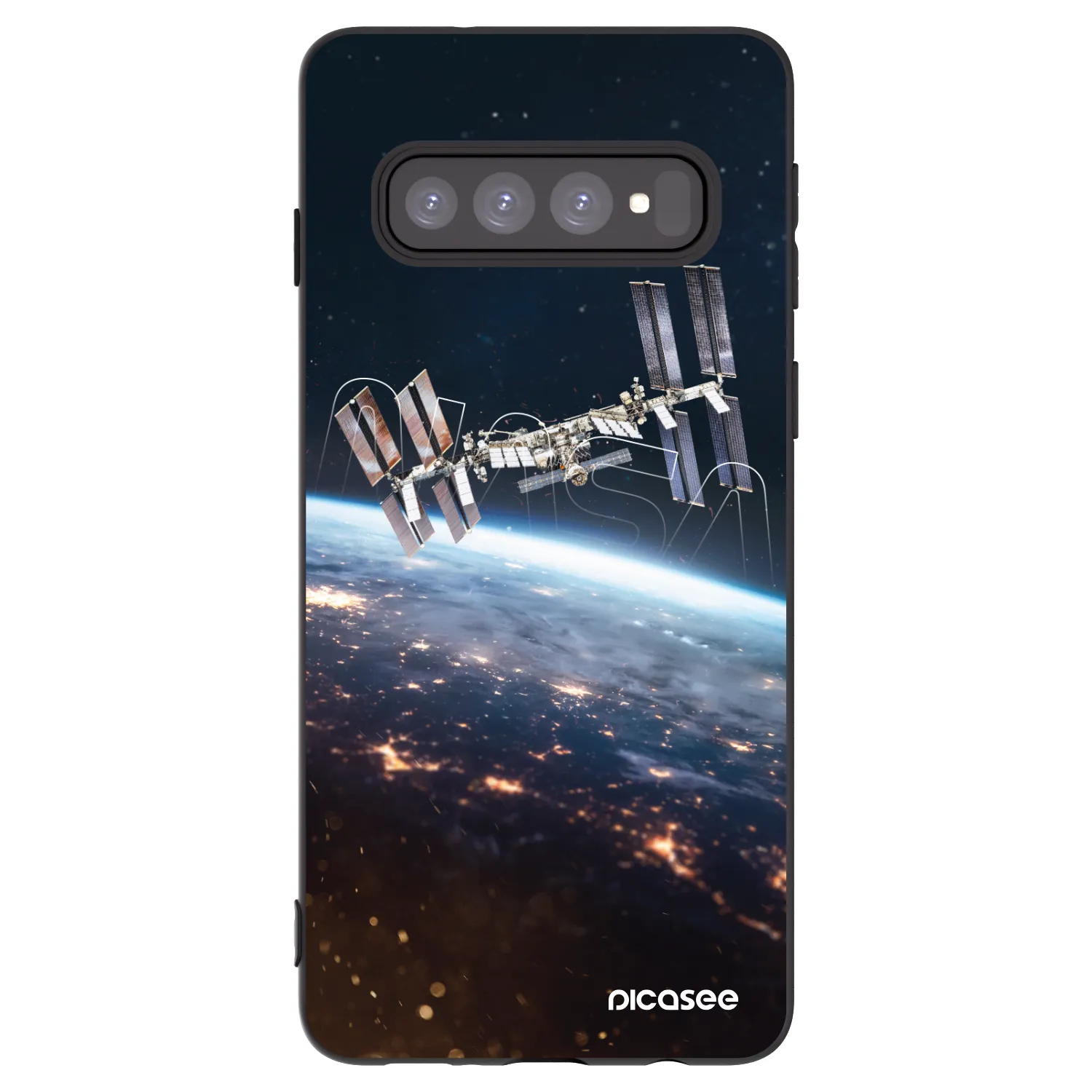 Picasee husă neagră din silicon pentru Samsung Galaxy S10 G973 - Station