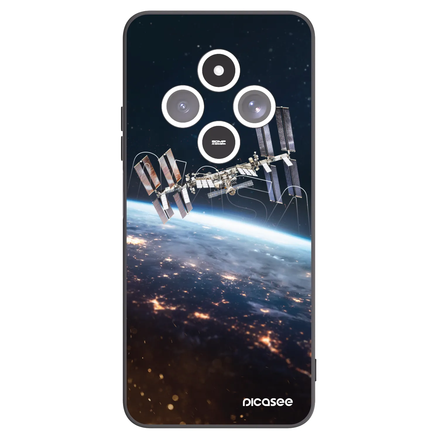 Picasee husă neagră din silicon pentru Xiaomi Redmi 14C - Station