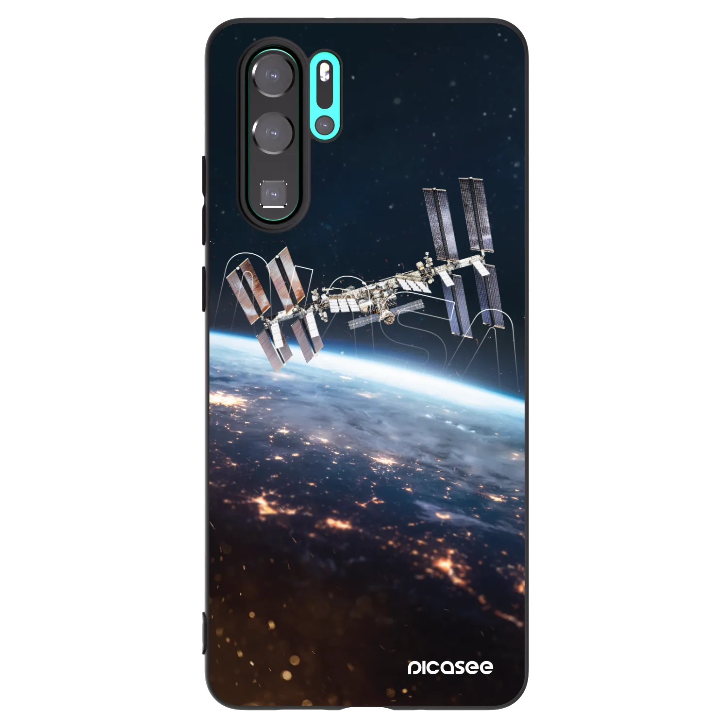 Picasee husă neagră din silicon pentru Huawei P30 Pro - Station