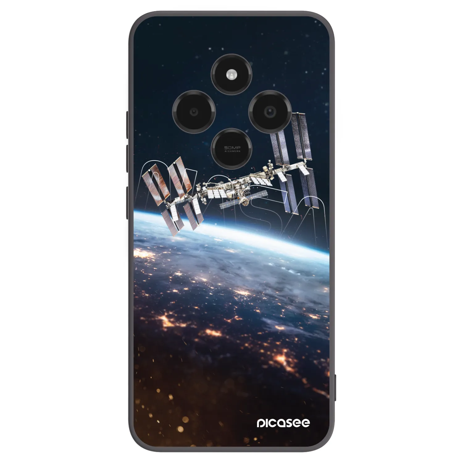Picasee husă neagră din silicon pentru Xiaomi Poco C75 - Station
