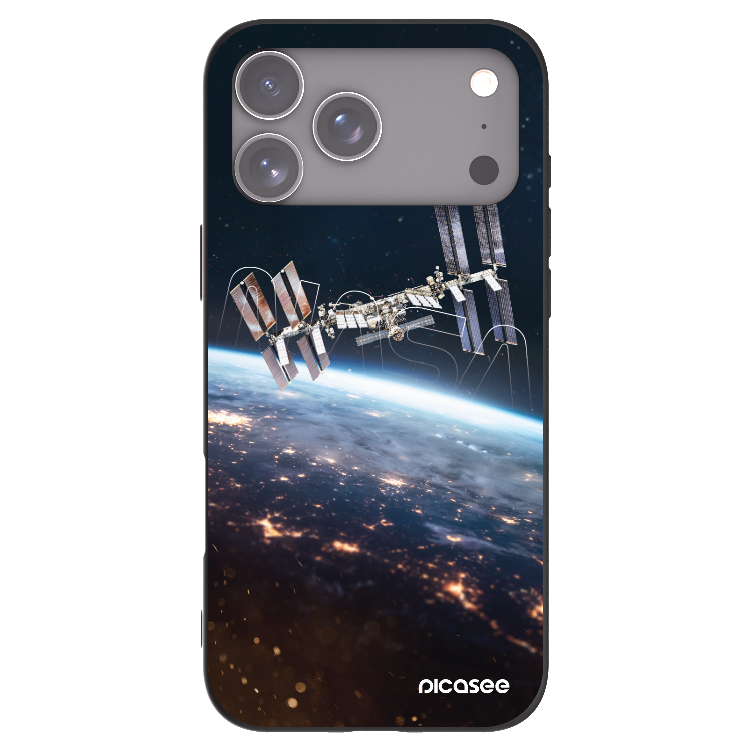 Picasee husă neagră din silicon pentru Apple iPhone 17 Pro Max - Station