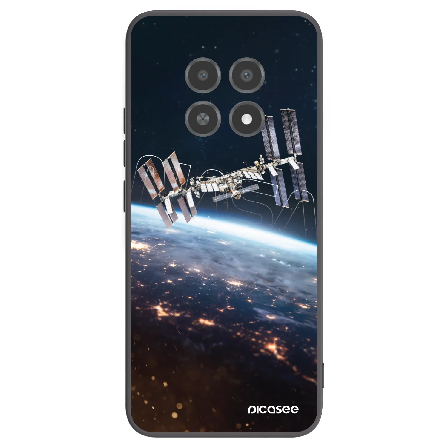 Picasee husă neagră din silicon pentru Realme 12X - Station