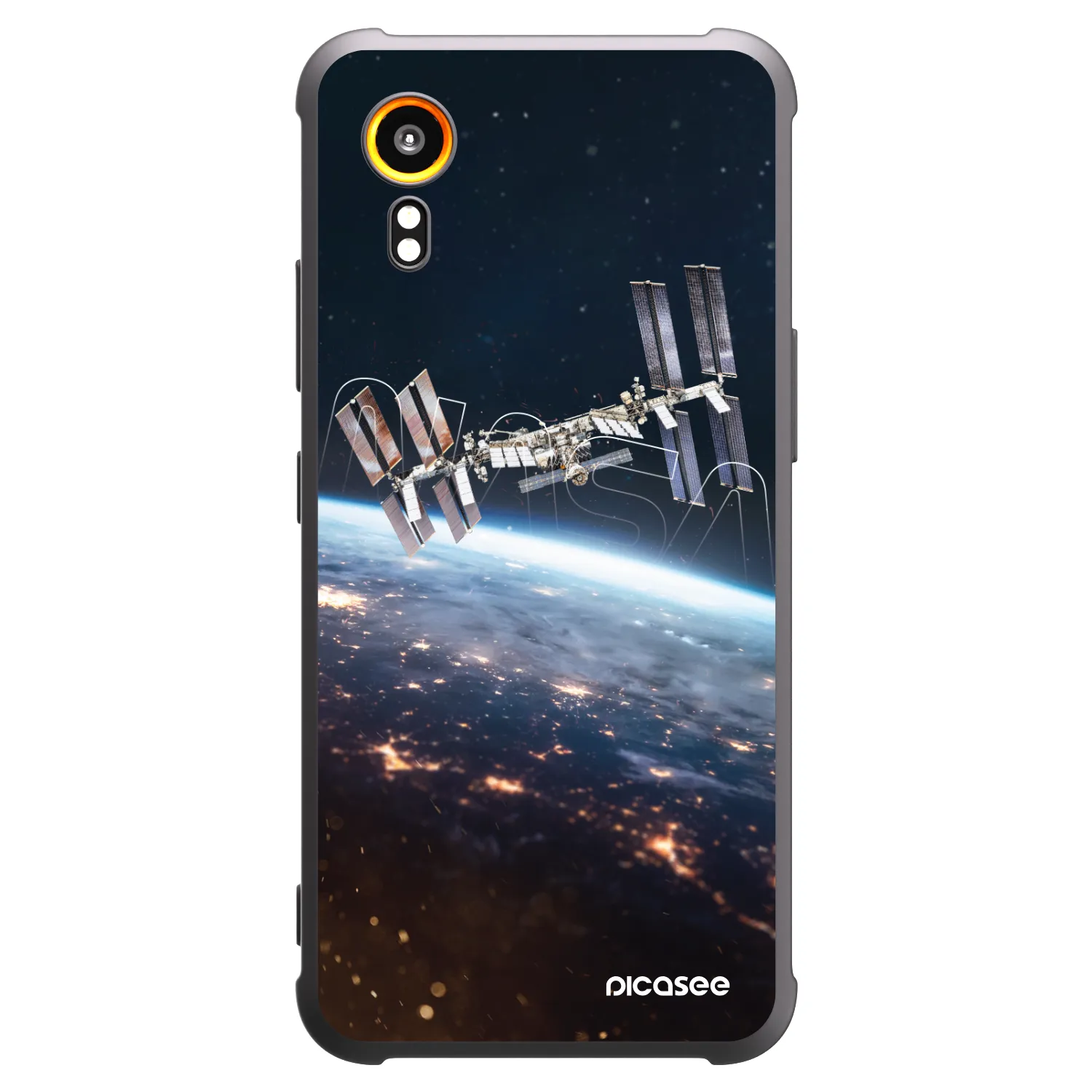 Picasee husă neagră din silicon pentru Samsung Galaxy Xcover 7 - Station