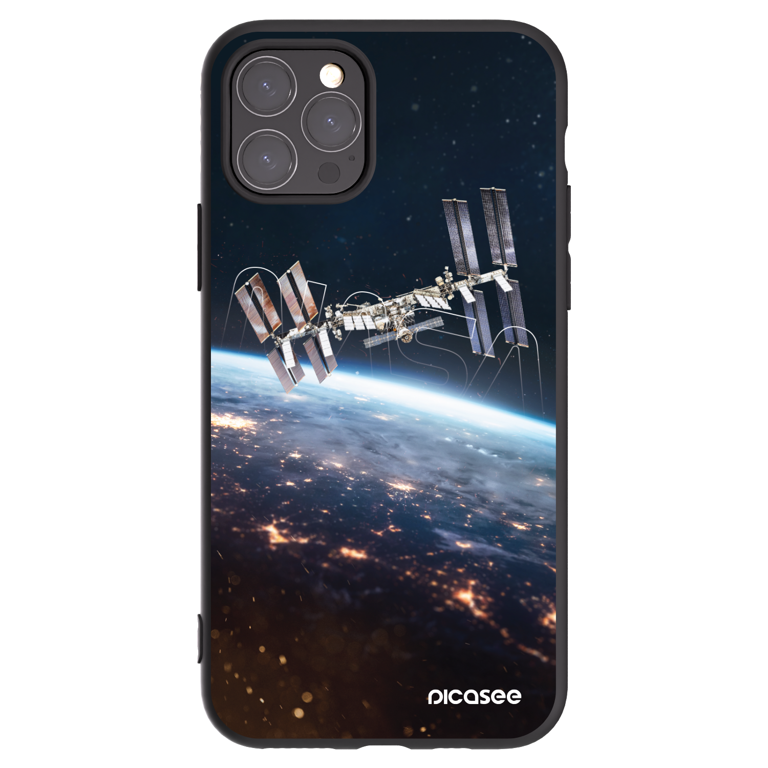 Picasee husă neagră din silicon pentru Apple iPhone 11 Pro - Station