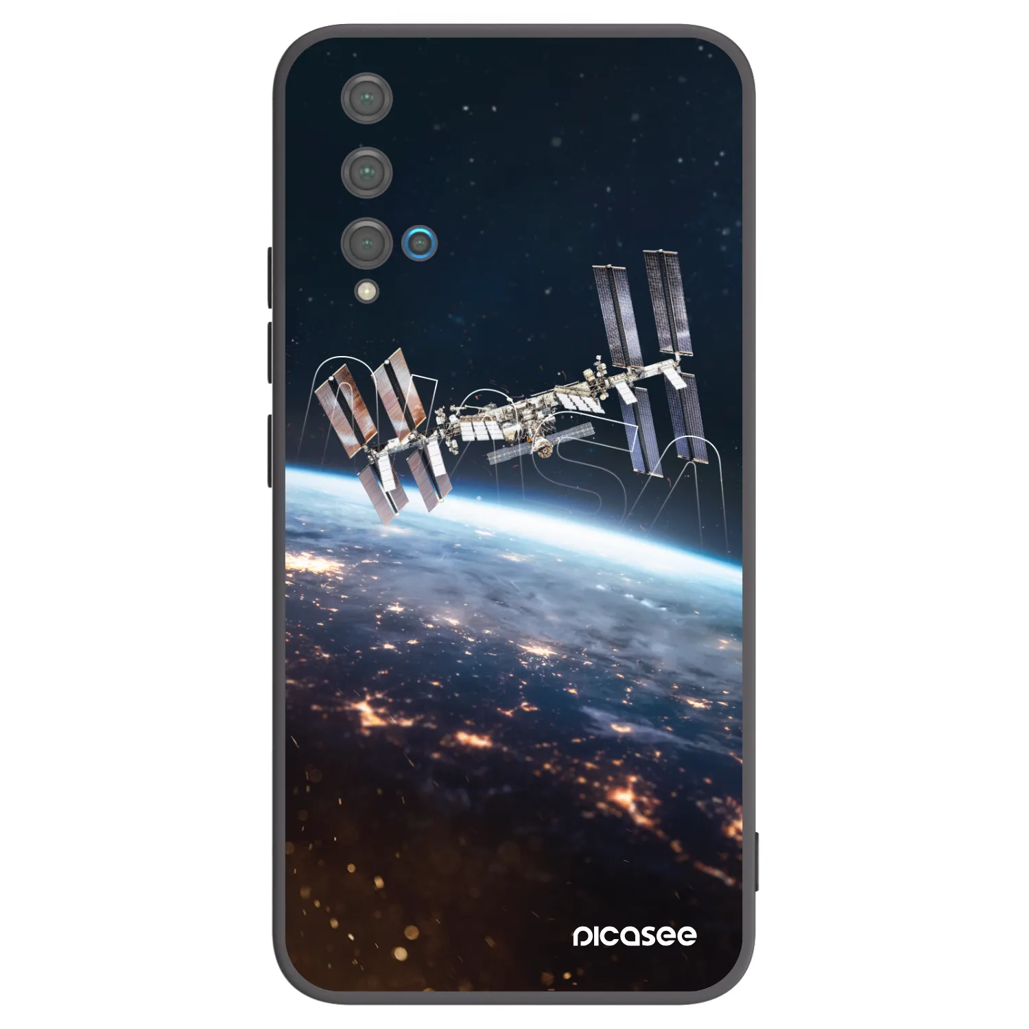 Picasee husă neagră din silicon pentru Huawei Nova 5T - Station