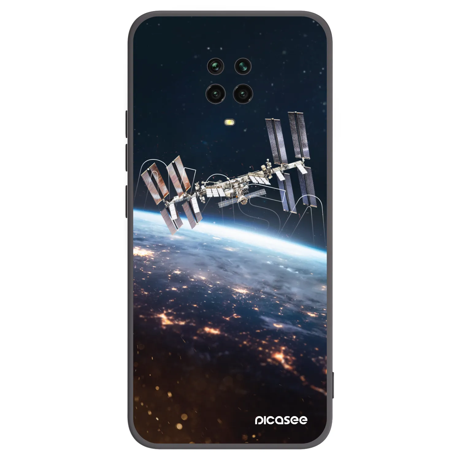 Picasee husă neagră din silicon pentru Xiaomi Redmi Note 9 Pro - Station
