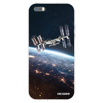 Picasee husă transparentă din silicon pentru Apple iPhone 5/5S/SE - Station