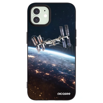 Picasee husă neagră din silicon pentru Apple iPhone 12 - Station