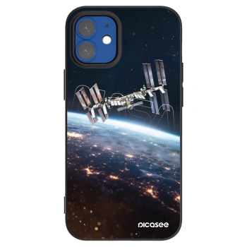 Picasee husă neagră din silicon pentru Apple iPhone 12 mini - Station