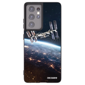 Picasee husă neagră din silicon pentru Samsung Galaxy S21 Ultra 5G G998B - Station