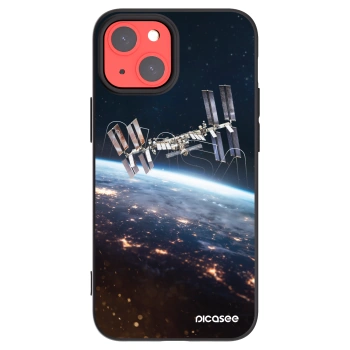 Picasee husă neagră din silicon pentru Apple iPhone 13 mini - Station