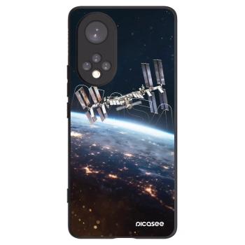 Picasee husă neagră din silicon pentru Honor 50 5G - Station