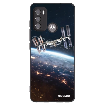Picasee husă neagră din silicon pentru Motorola Moto G60 - Station