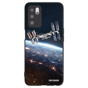 Picasee husă neagră din silicon pentru OPPO A16 - Station