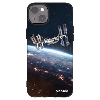 Picasee husă neagră din silicon pentru Apple iPhone 15 Plus - Station