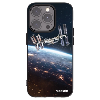 Picasee husă neagră din silicon pentru Apple iPhone 15 Pro - Station