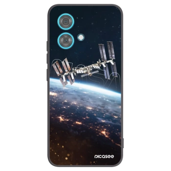 Picasee husă neagră din silicon pentru Motorola Edge 40 Neo - Station