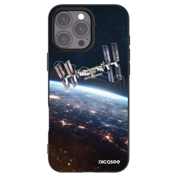 Picasee husă neagră din silicon pentru Apple iPhone 16 Pro Max - Station