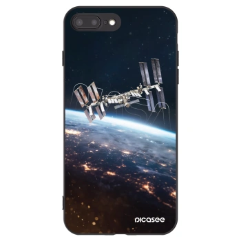 Picasee husă neagră din silicon pentru Apple iPhone 8 Plus - Station