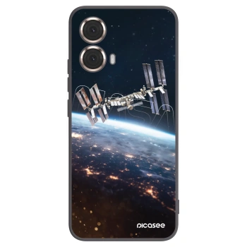 Picasee husă neagră din silicon pentru Motorola Moto G85 - Station