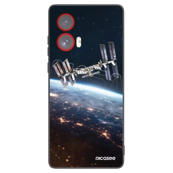 Picasee husă neagră din silicon pentru Motorola Edge 50 Fusion - Station
