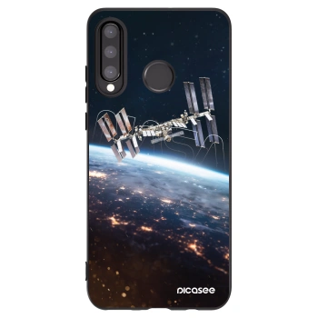 Picasee husă neagră din silicon pentru Huawei P30 Lite - Station