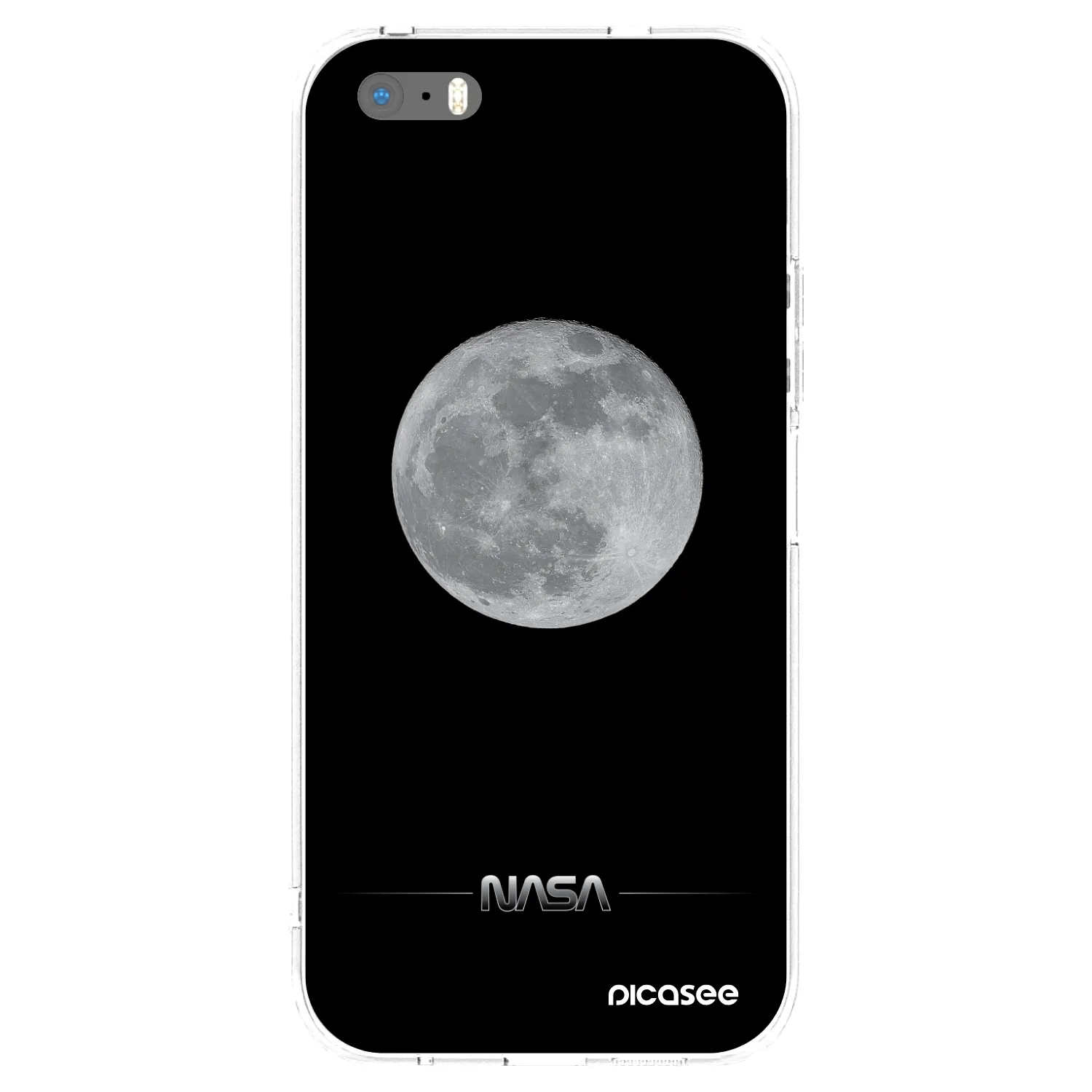 Picasee husă transparentă din silicon pentru Apple iPhone 5/5S/SE - Moon Minimal