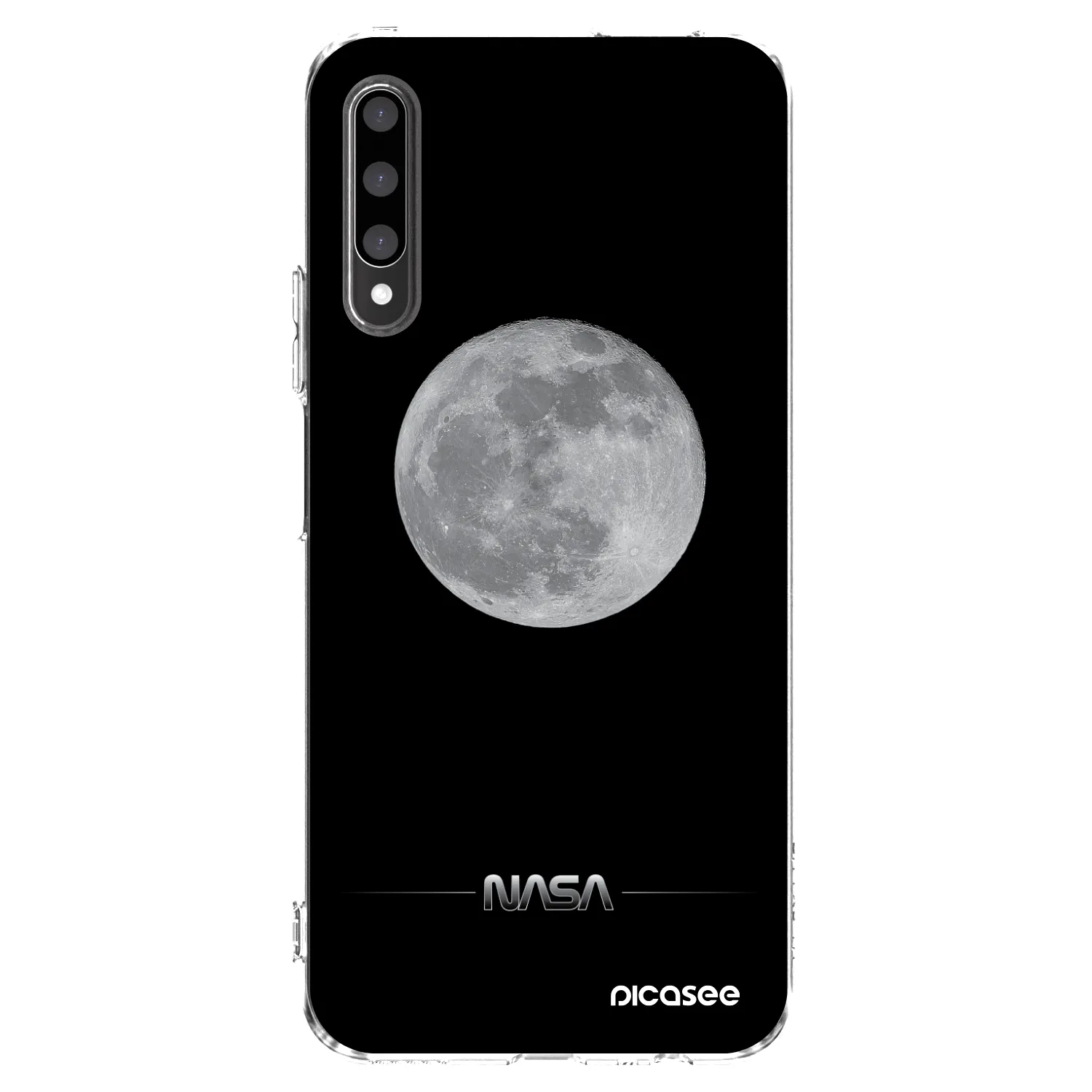 Picasee husă transparentă din silicon pentru Honor 9X Pro - Moon Minimal
