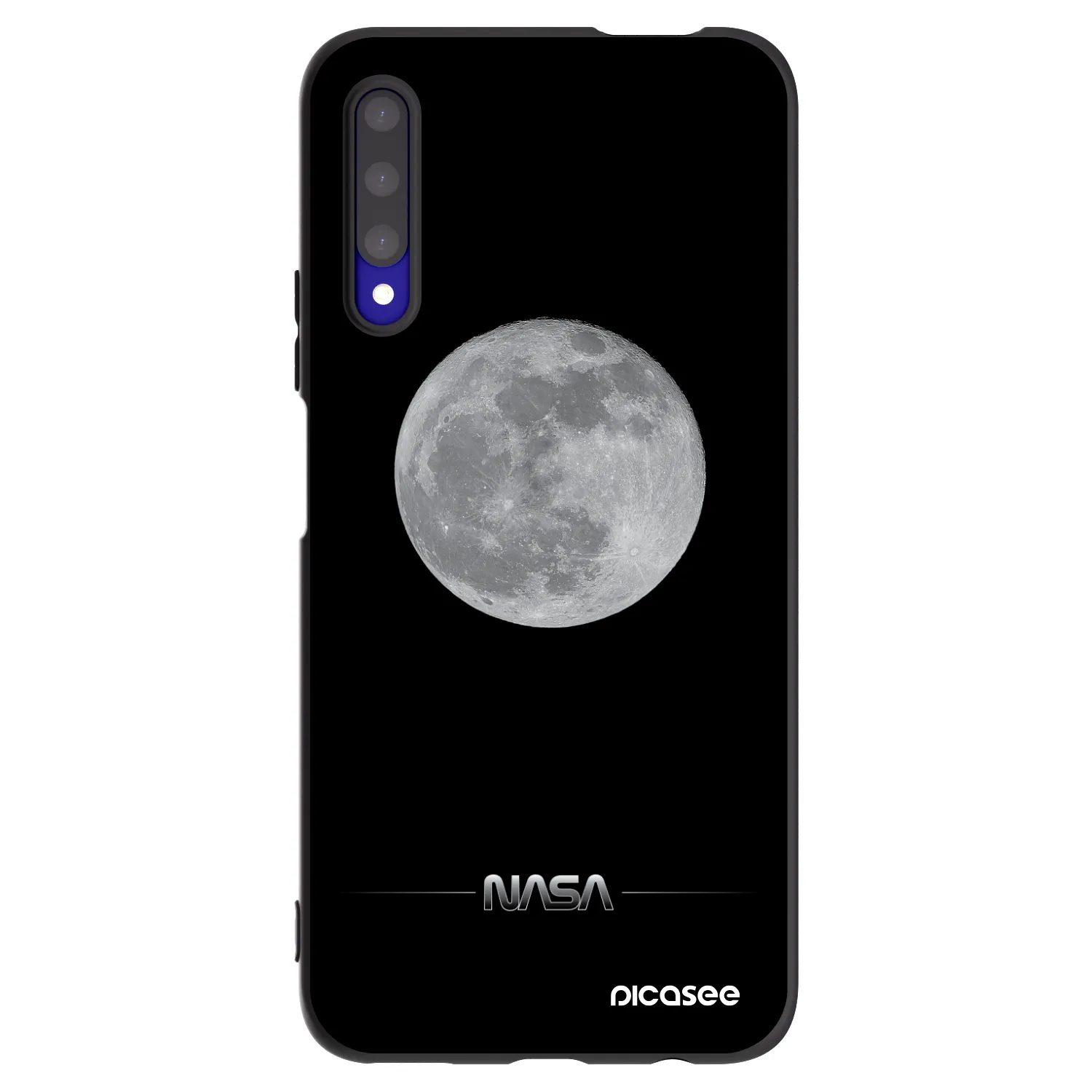 Picasee husă neagră din silicon pentru Honor 9X Pro - Moon Minimal