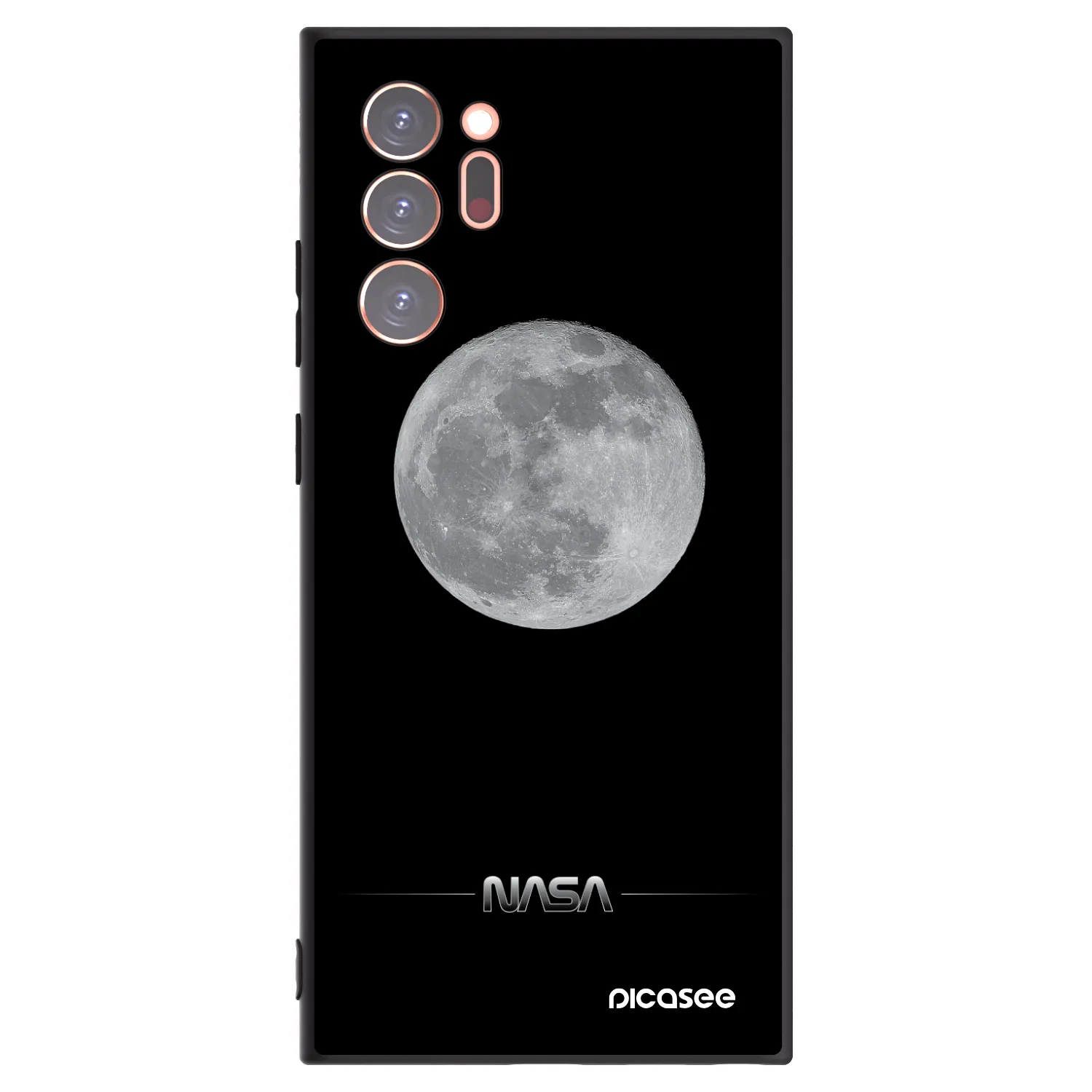 Picasee husă neagră din silicon pentru Samsung Galaxy Note 20 Ultra - Moon Minimal