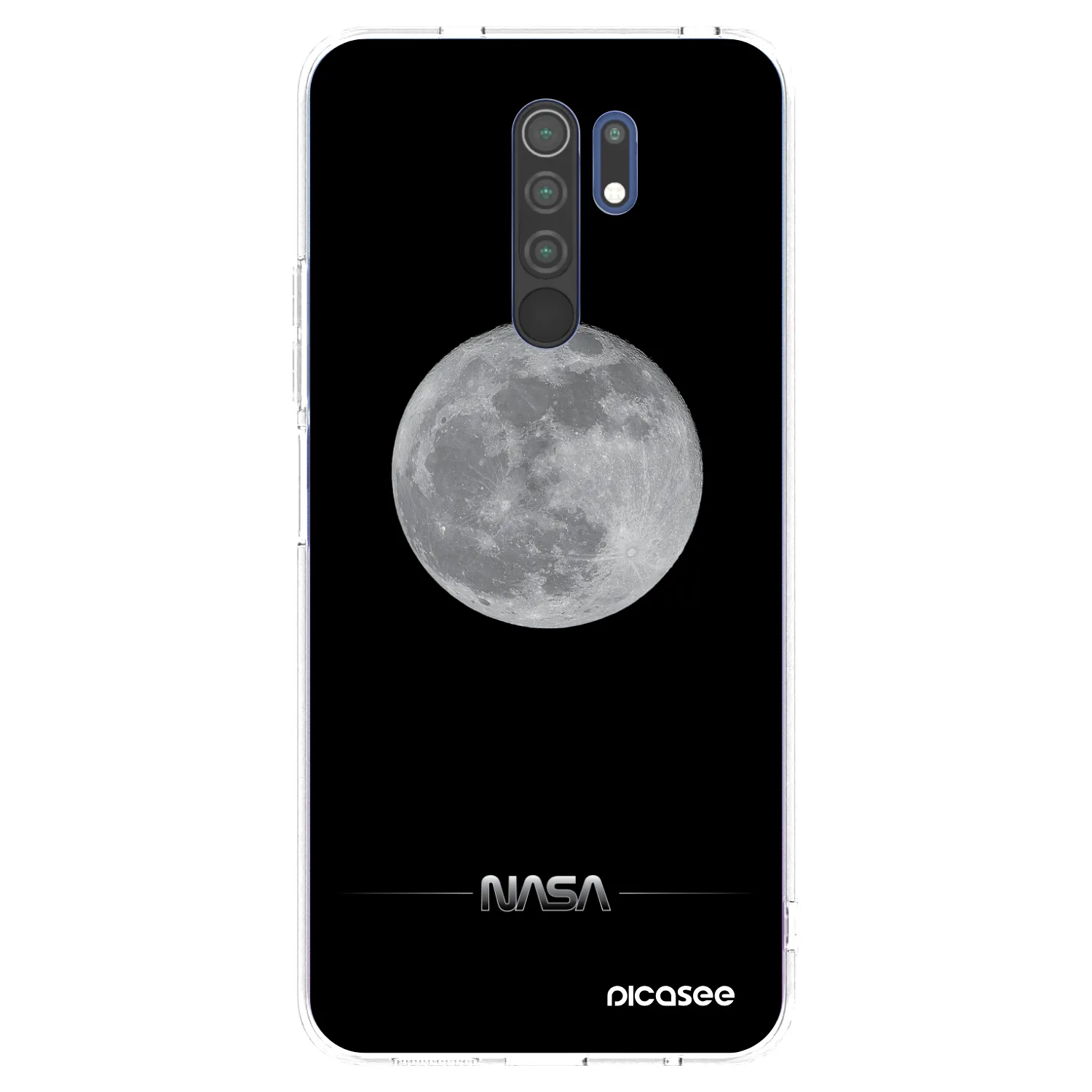 Picasee husă transparentă din silicon pentru Xiaomi Redmi 9 - Moon Minimal