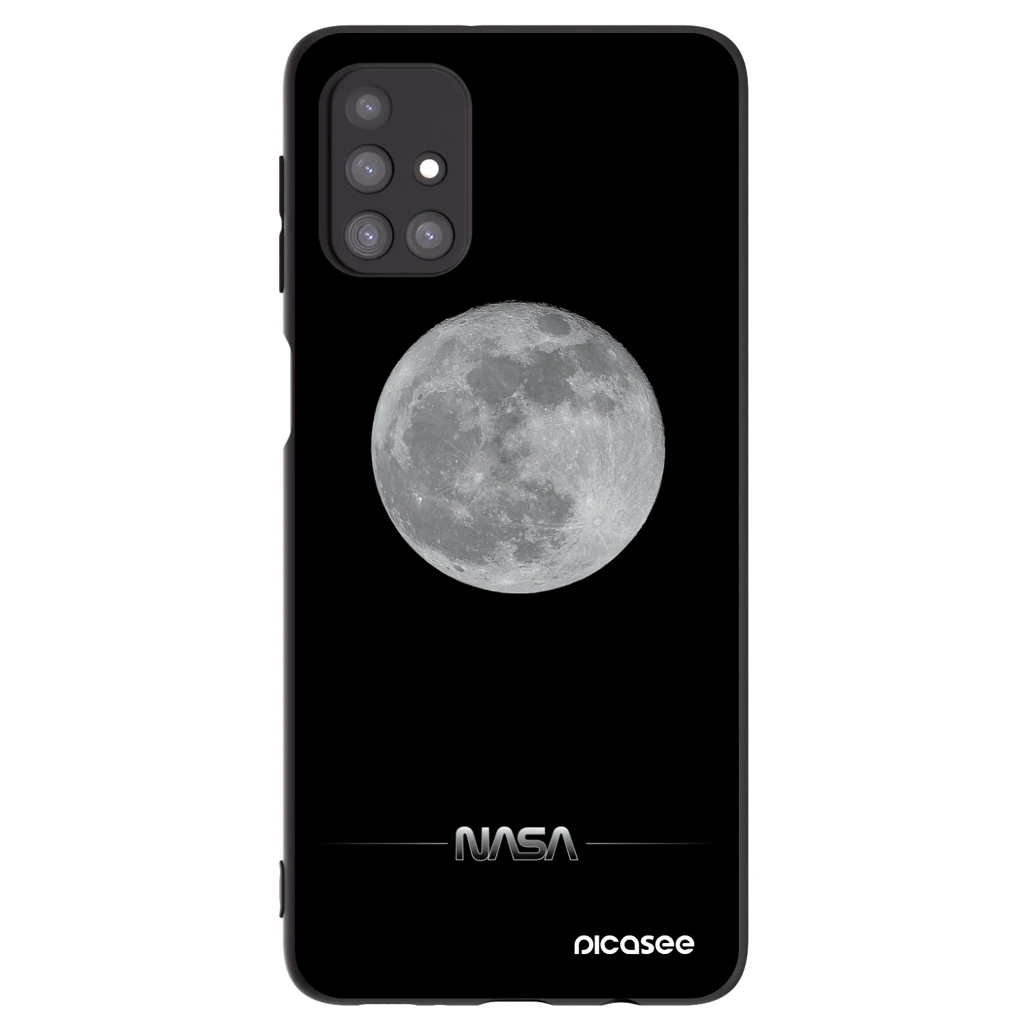 Picasee husă neagră din silicon pentru Samsung Galaxy M31s - Moon Minimal