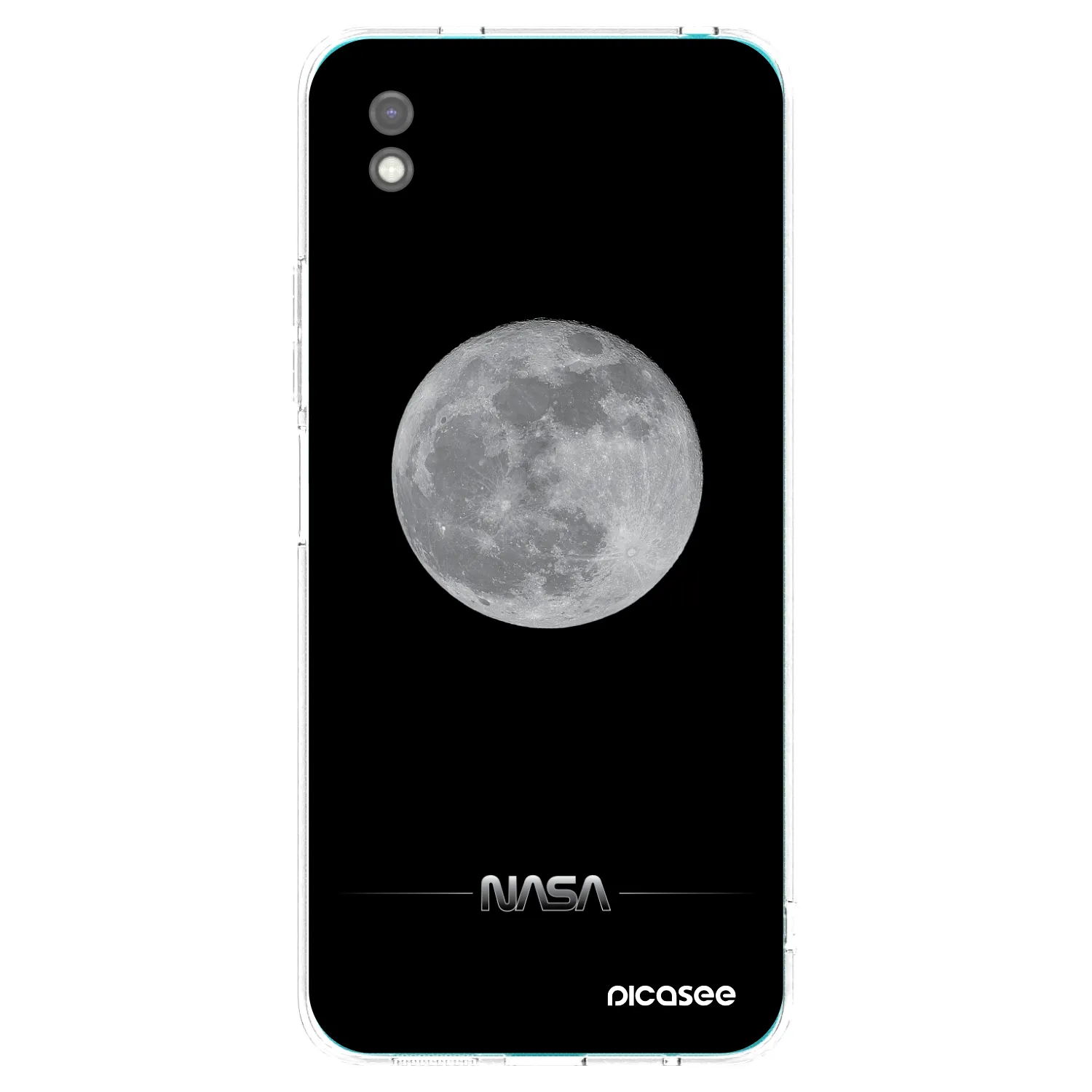 Picasee husă neagră din silicon pentru Xiaomi Redmi 9A - Moon Minimal
