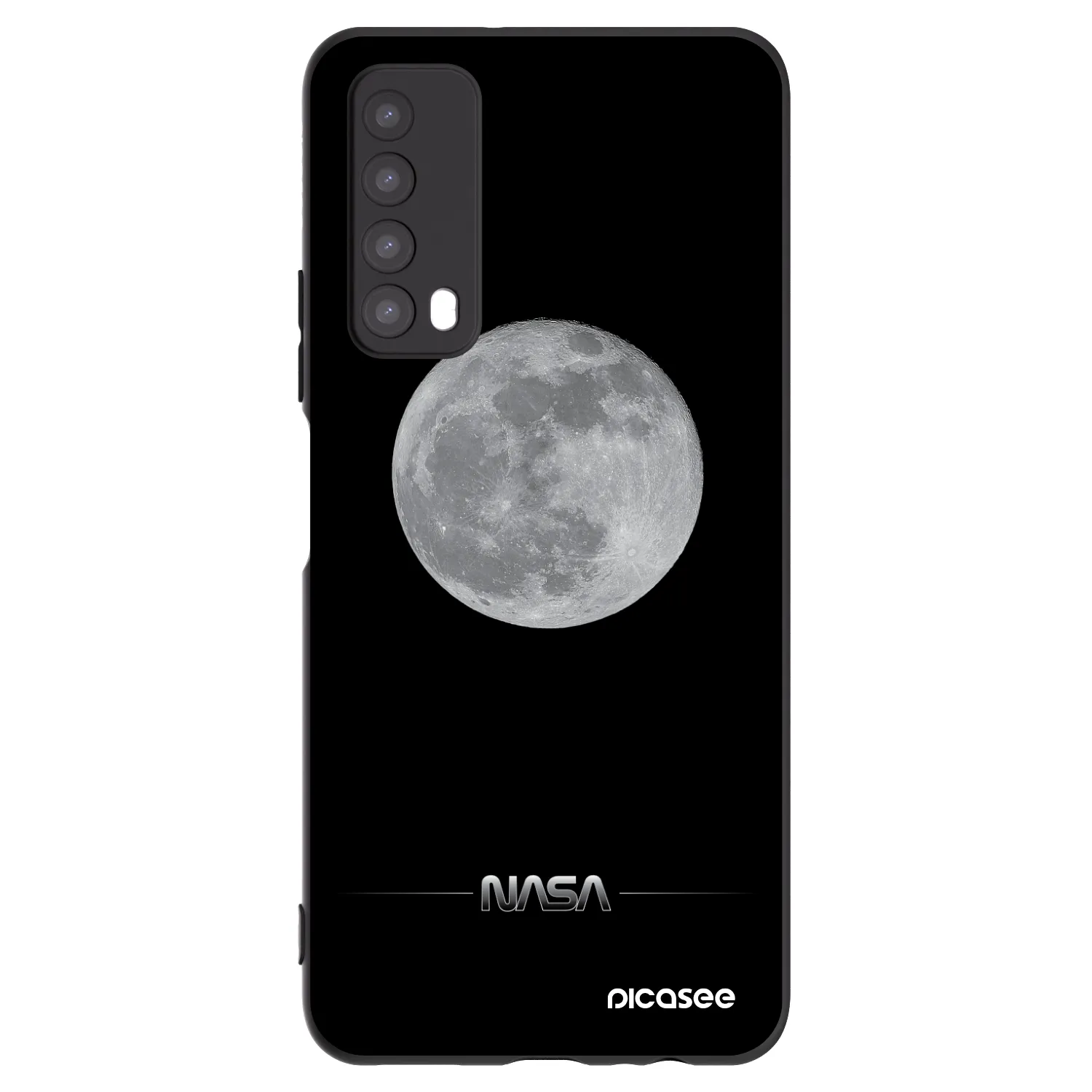Picasee husă neagră din silicon pentru Huawei P Smart 2021 - Moon Minimal